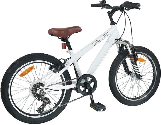vidaXL - Mountainbike - 20 - Inch - 6-Snelheid - voor - 5-8 - jaar - oud - Wit van VidaXL — afbeelding 4