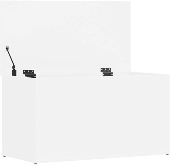 VDXL Opbergkist 84x42x46 cm bewerkt hout wit