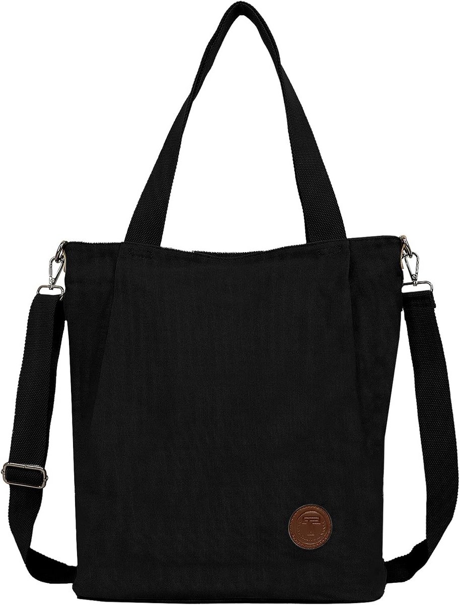 Grote Canvas Handtas Schoudertas Dames Shopper Multifunctioneel