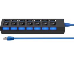 7-Poorts USB 3.0 Hub met 1 TB Externe Opslag