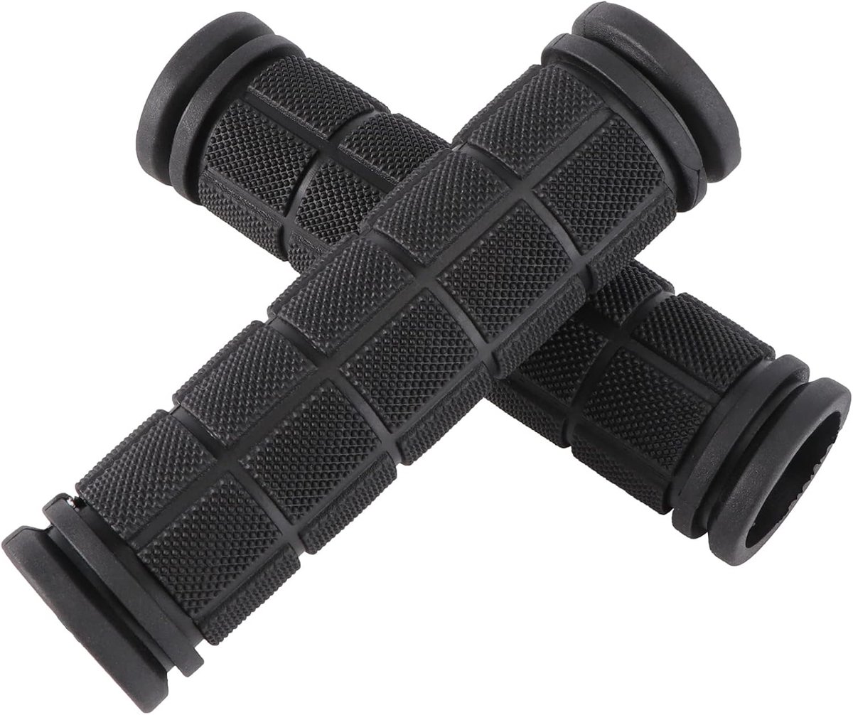 Fietsstuurgrepen - Handvatten - Comfortabel Fietsen - Antislip Rubber - 120 mm Lengte - Zwart
