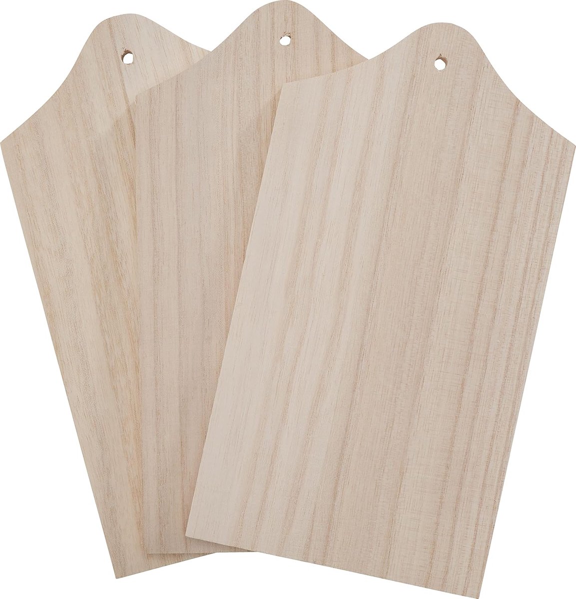 3 Houten Ontbijtplanken Blank 21x12 cm Knutselen en Decoreren