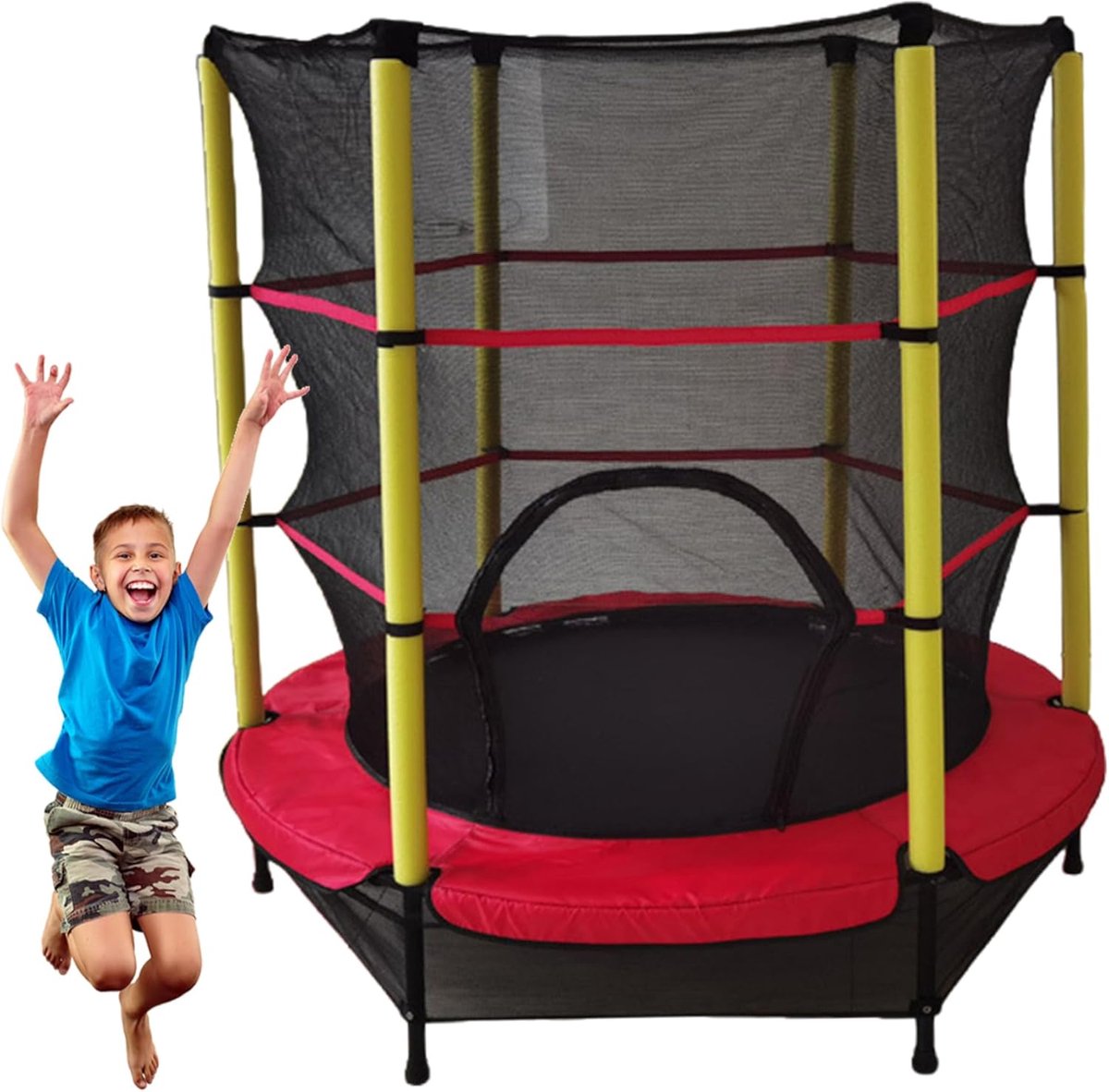 Veiligheidsnet Trampoline Vervanging voor Rond Frame 140 cm - Weerbestendig Kwaliteitsnet
