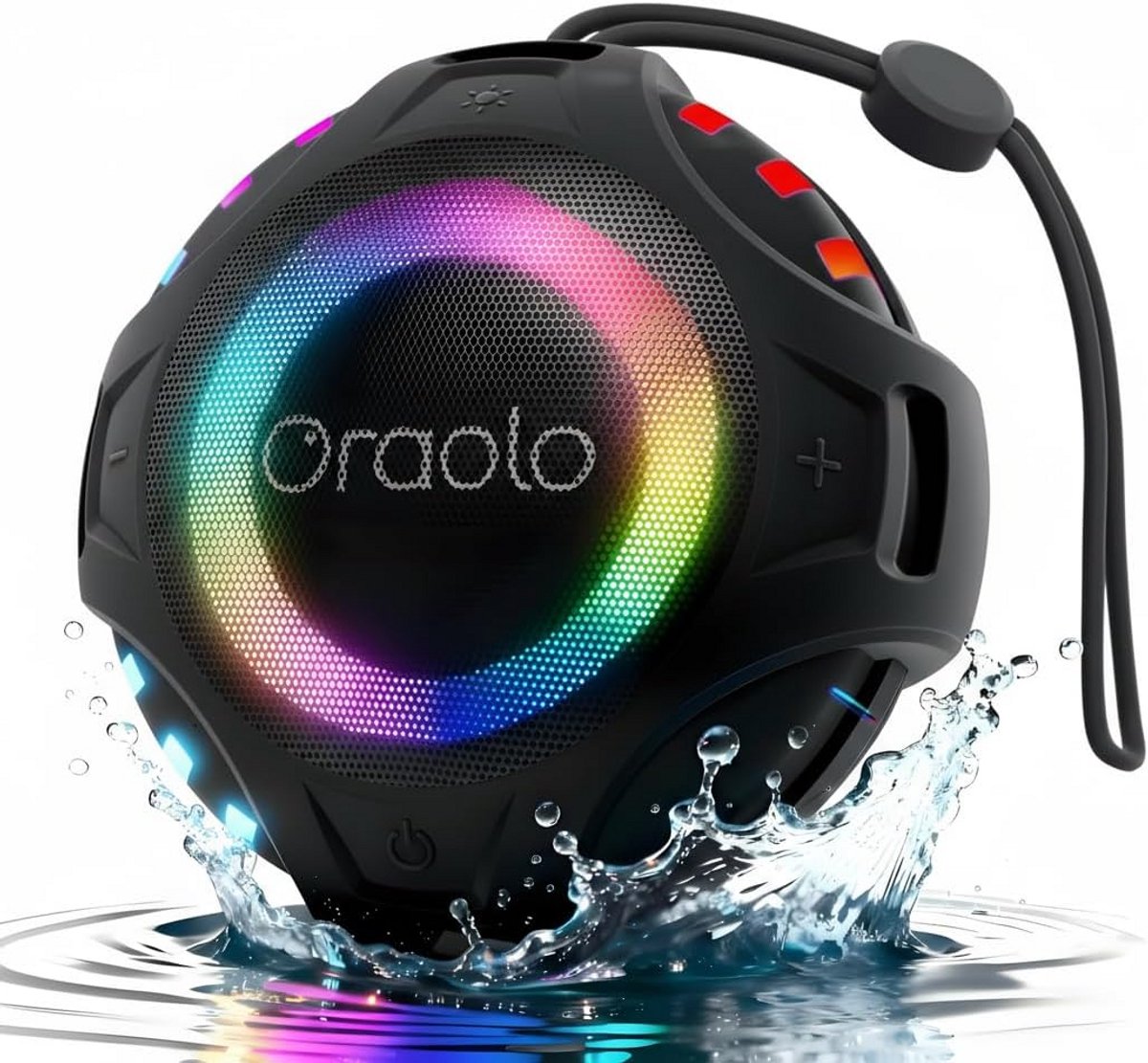 Draagbare Bluetooth Speaker met Licht en IPX5 Waterdicht - 8 Uur Speeltijd