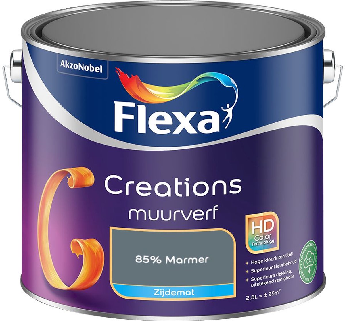 Flexa Creations Muurverf Zijdemat 85% Marmer 2,5 L