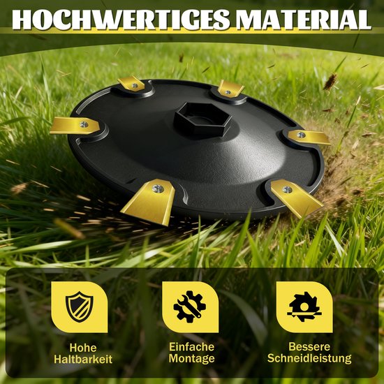 13 stuks Accessoires voor robotmaaier - geschikt voor ECOVACS Goat O500, O800, O1200, G1-800, G1-2000, G1 - Premium snijplaat gemaakt van glasvezelversterkt kunststof - onkruid - grasmaaier draaiplateau - robotmaaier messen - messenschijf van Merkloos	 — afbeelding 4
