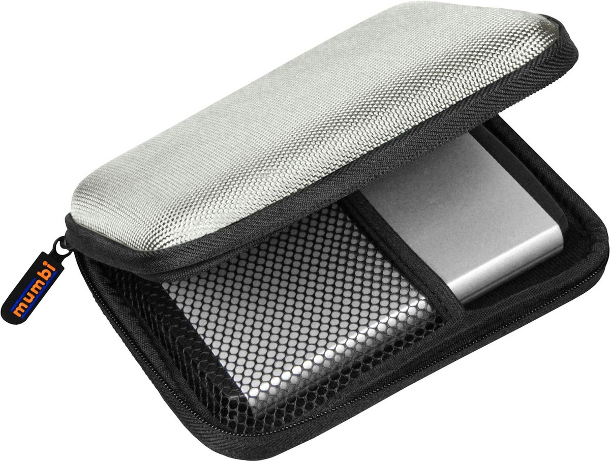 Koffer voor 2,5 inch Externe harde schijf - Schokbestendige opbergtas met rits