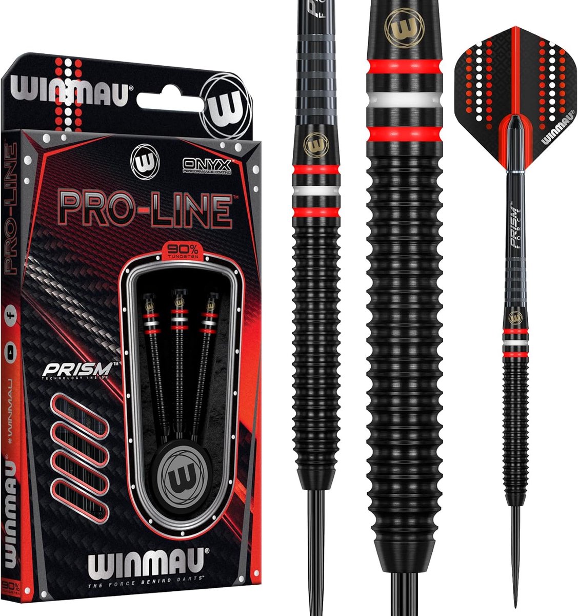 Tungsten Steeldartpijlen 23 gram met Prism Vluchten en Shafts