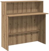 XNKLPY Receptie Balie Tafel Modern Front Counter Bureau met 4 Opslagruimte en Opbergkast Kantoorcomputerbureau met Afsluitbare laden Winkelbalie voor Kassa Kantoor Restaurant