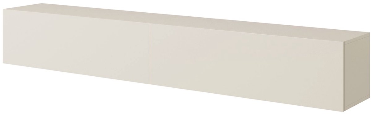 Selsey Bisira – TV-wandmeubel 2-deurs, kasjmiergrijs, 200 cm Grijs beige