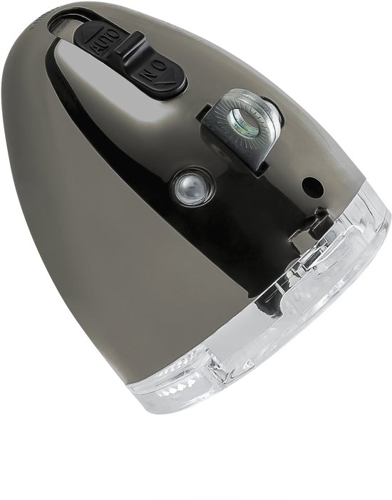 AXA 606 Steady Auto Fietskoplamp - LED Voorlicht - 15 Lux - Dynamo - Auto On Lichtsensor - Clear Lens Technology - 35 m Lichtbeeld - 2.250 m Zichtbaarheid - Retro Chrome — afbeelding 4