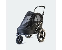 InnoPet Hondenfietskar Sporty EVR - Anti-Lek Banden - Fietsstang inbegrepen - Zwart