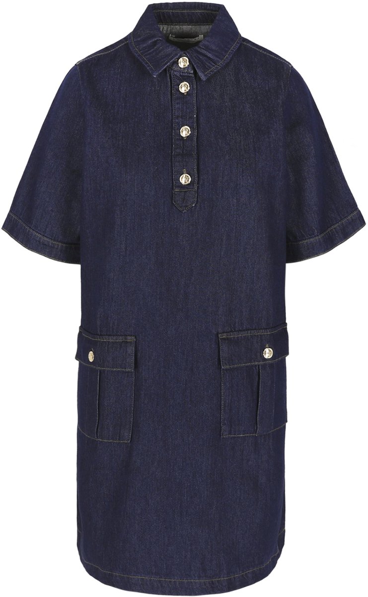LolaLiza Jurk R Denipola 08104289 0501 Dark Blue Denim Dames Maat - 34