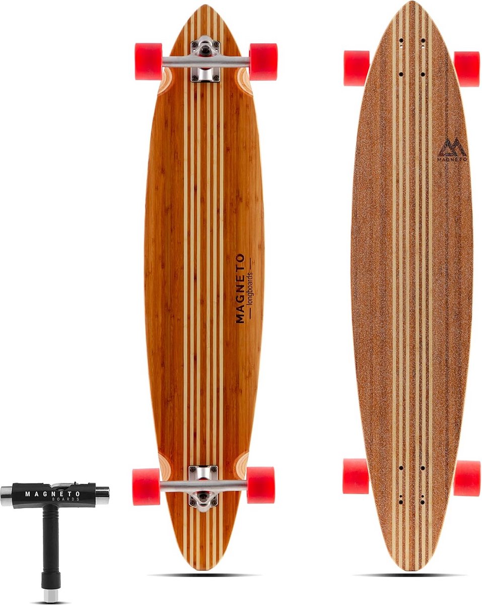 42 Inch Bamboe Longboard Skateboard voor Cruisen, Dansen en Freestyle