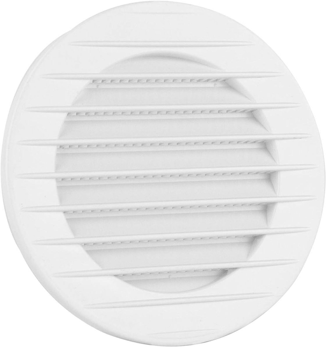 Rond Ventilatie Rooster Wit met Insectenhor Ø 90 mm Geschikt voor Binnen en Buiten