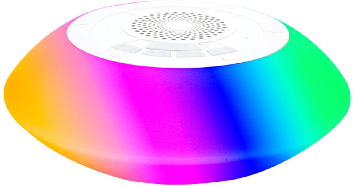 Draagbare draadloze zwembadluidspreker met 8 lichtstanden, drijvende functie, HD-stereogeluid en microfoon; geschikt voor onder de douche, in de jacuzzi, buiten en thuisgebruik.