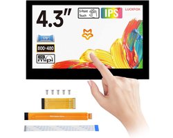 4.3 Inch DSI Touchscreen Display voor Raspberry Pi 5/4B/CM4 - 800x480 Capacitief Scherm