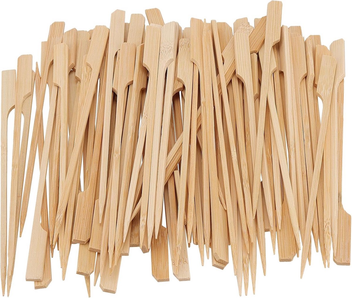1000x Bamboe Peddelspiesjes 15 cm - Houten Barbecue & Cocktail Prikkers