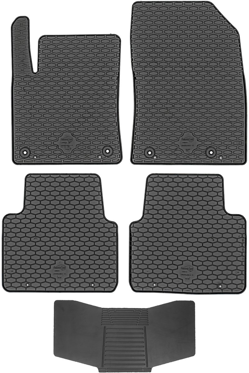 Max-Dywanik Doma - Rubber Automatten - Opel Crossland X - Osłona - Bevestiging STOPERY CP2