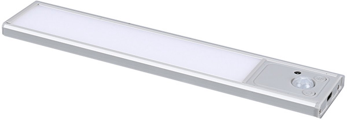 Sensorlamp met afstandsbediening, bewegingssensorlamp, driekleurig dimbaar nachtlampje, USB-oplaadbare draadloze magnetische kastlamp - 40 cm