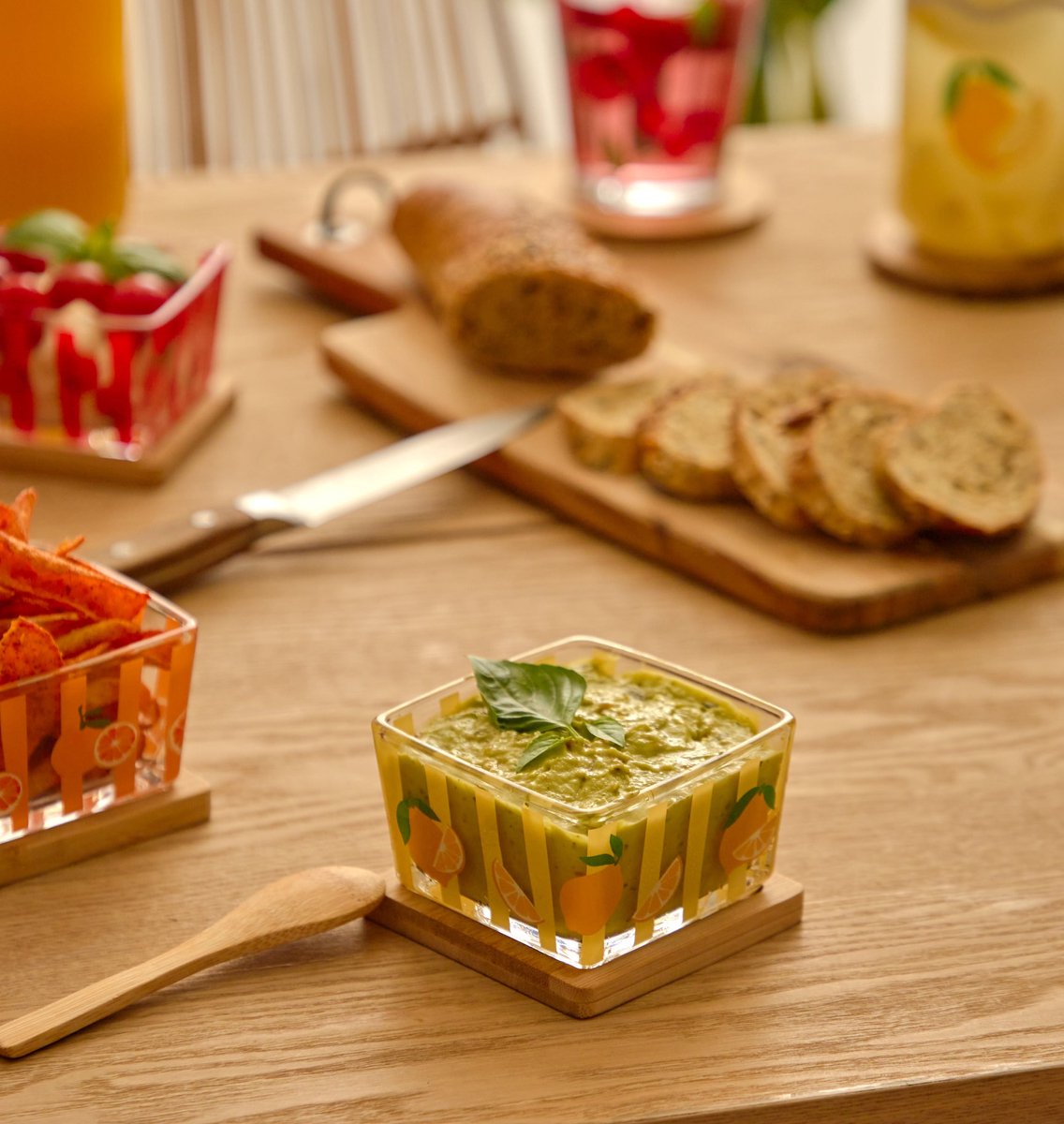 Secret de Gourmet Fruity Tapas/Aperitief set - 4-delig - Multi