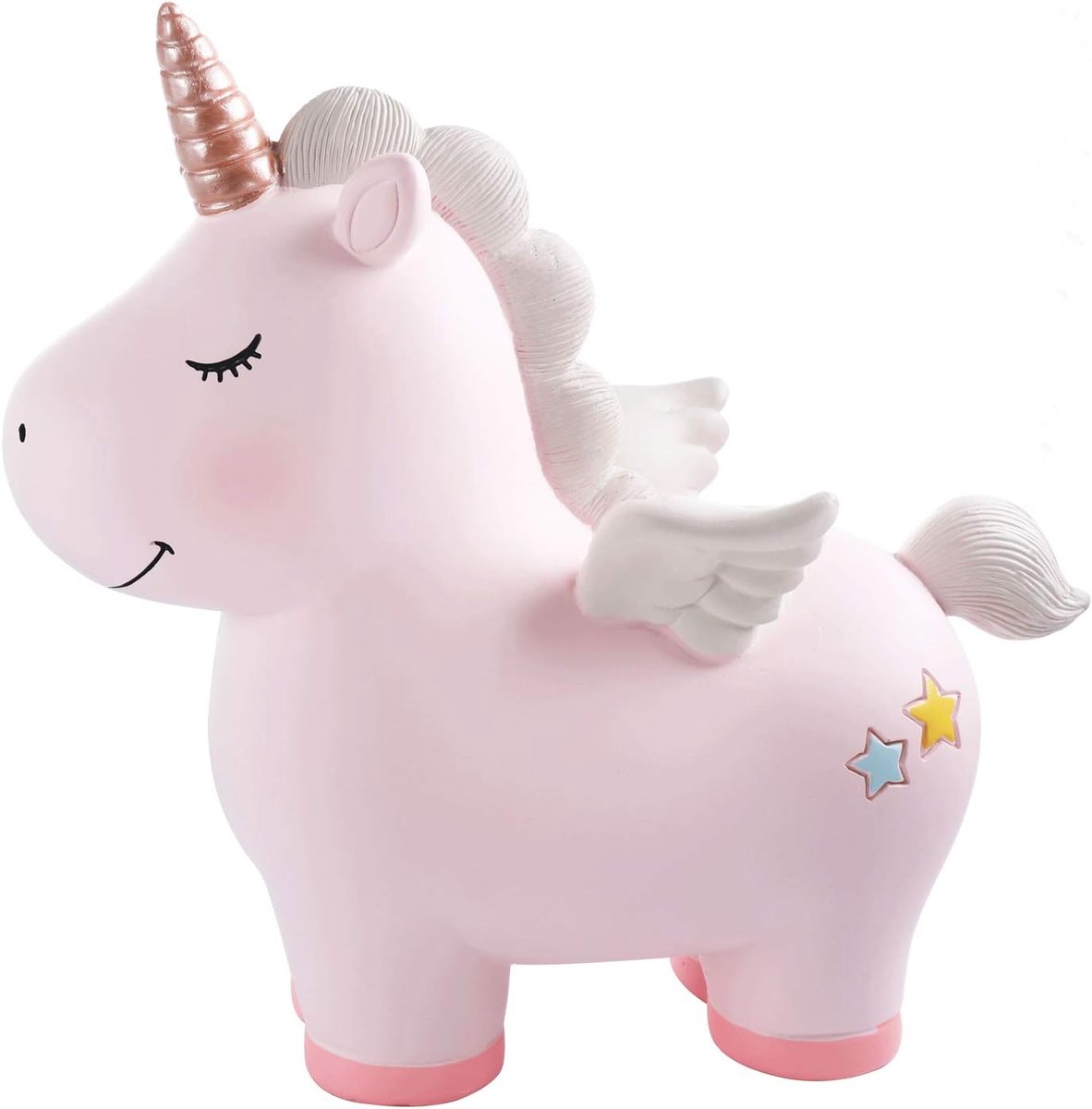 TuseRxln Spaarpot – Eenhoorn – Roze hars spaarpot voor kinderen – 1 stuk – Slaapkamerdecoratie voor meisjes