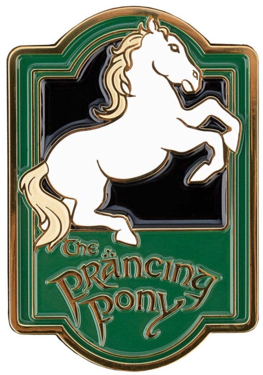 WETA Workshop Lord of the Rings Magnet The Prancing Pony (Enamel) 7 cm Magnets