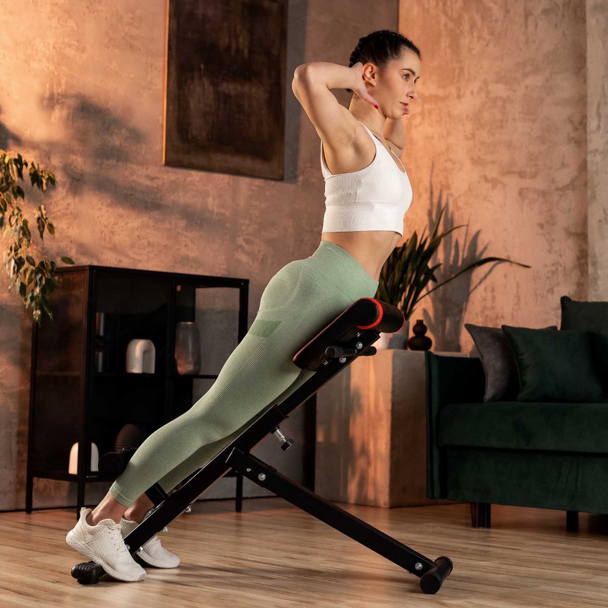 Hop-Sport HS-1016 – Buik- en rugtrainer – Verstelbaar – Inklapbaar – 45° trainingshoek — cadeau in Sport & Outdoor - foto 4