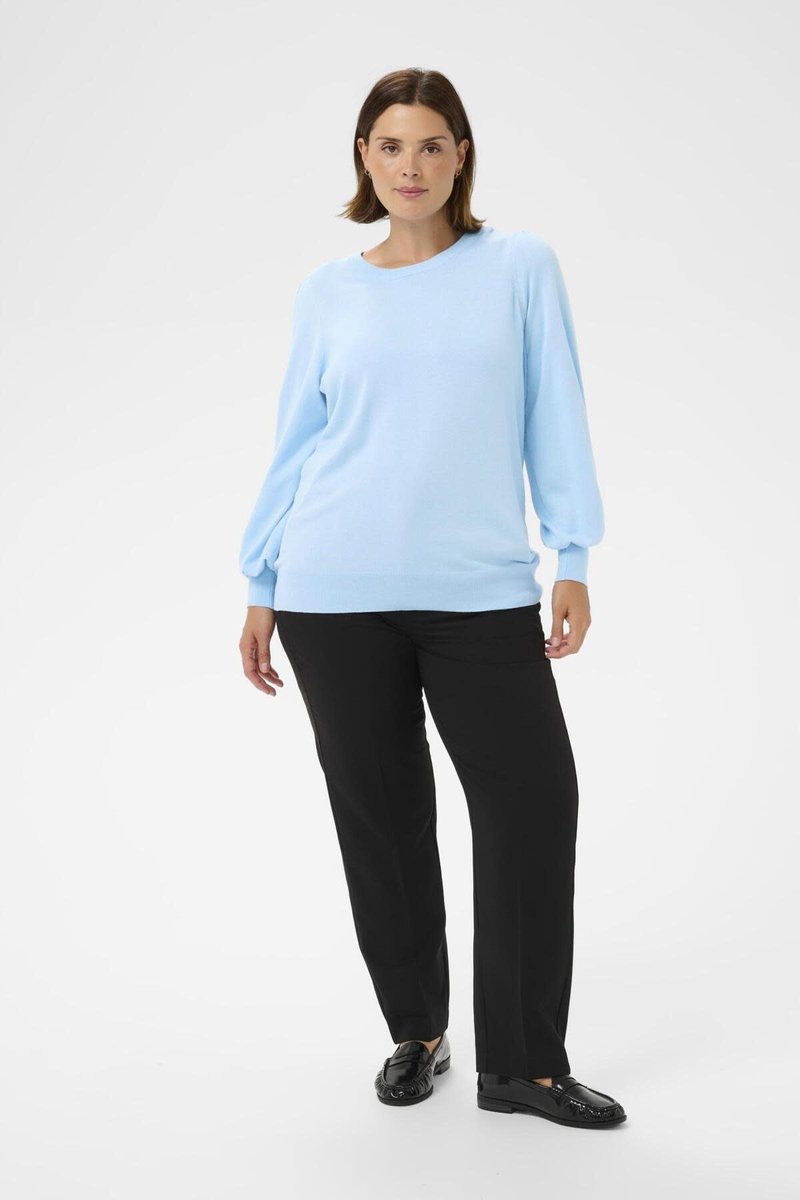 Pull LIZZY KAFFE CURVE POWDER BLUE 144214 — cadeau in Cadeau-ideeën - foto 2