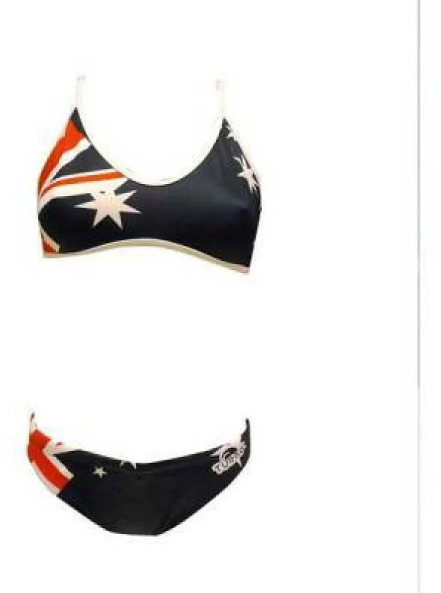 Turbo Australian Flag Bikini Blauw M Vrouw