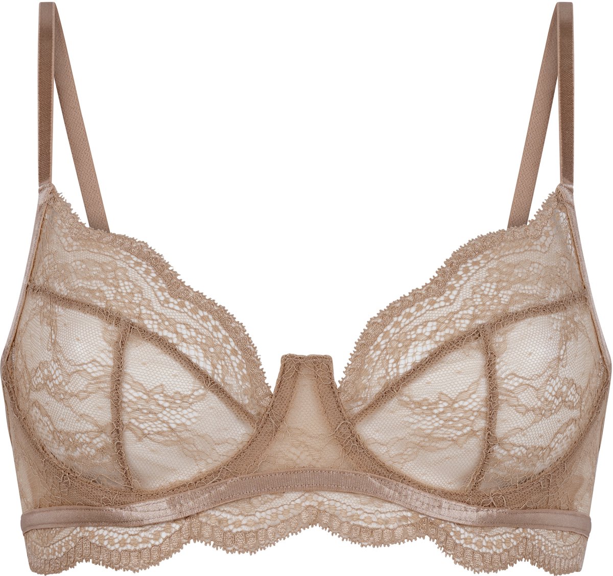 Hunkemöller Niet-voorgevormde beugel bh Isabelle Bruin
