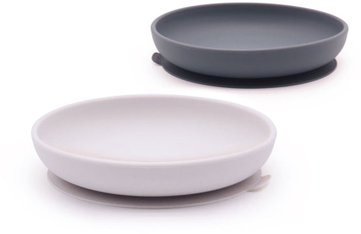 Ekobo - Siliconen kinderbordje - Anti-slip - Sterk - BPA-vrij - Grijs