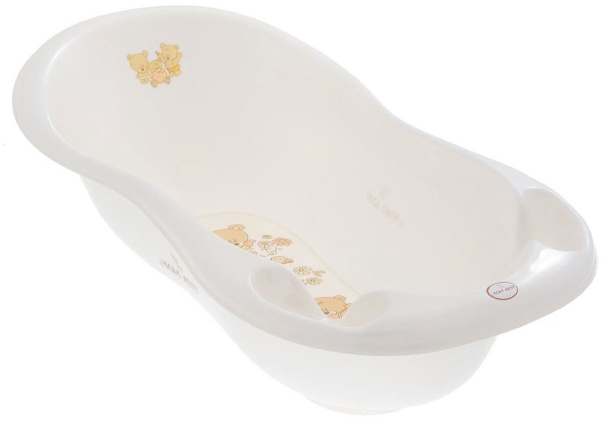 TEGA - Babybadje - Anatomisch badkuip 102 cm wit plastic - babybad - babyverzorging - badkuip - verzorging