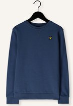 Lyle & Scott Sweat-shirt ras du cou pour garçons Pulls & Gilets Garçons - Sweat-shirt - Hoodie - Gilet - Bleu foncé - Taille 140/146