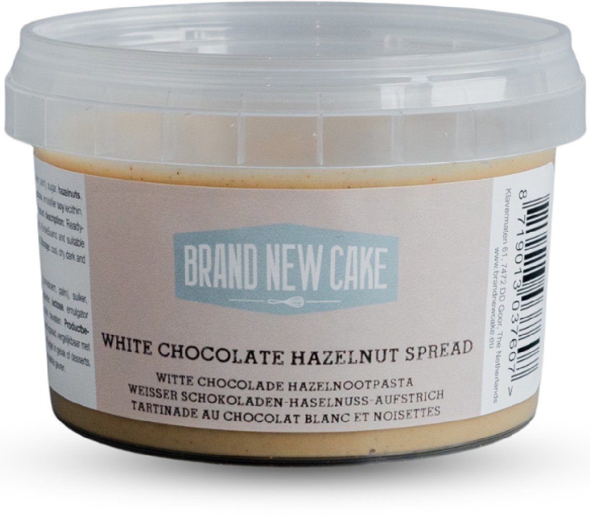 BrandNewCake Witte Chocolade Hazelnootpasta (Bueno) 260g