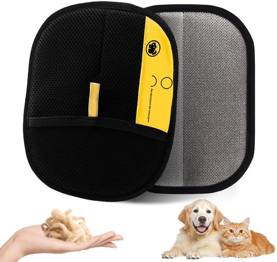 Dubbelzijdige Haarverwijderhandschoen Voor Honden En Katten – Wasbaar, Antistatisch, Perfect Voor Thuis En Onderweg