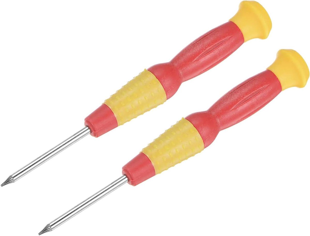 Vaihana - Precisie schroevendraaier - Horloge reparatie - T2 Star Head - 2 stuks - Geschikt voor elektronica reparatie - Zwart metaal - Voor precisiewerk in horloges.