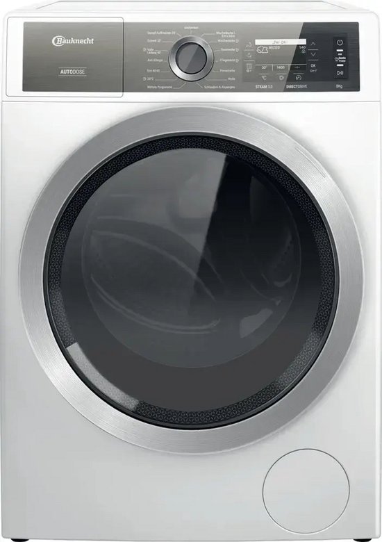 Bauknecht B8X 89ADE SILENCE | Wasmachine | 8 kg | Stoom | Duits taaldisplay