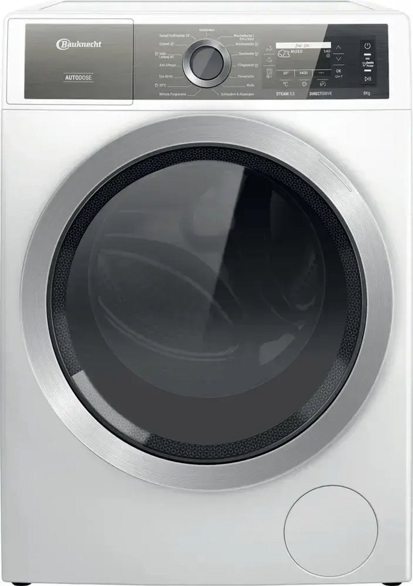 Bauknecht B8X 89ADE SILENCE | Wasmachine | 8 kg | Stoom | Duits taaldisplay