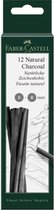 Faber Castell Houtskool staafjes - 12 stuks - 5 tot 8 mm - tekenen