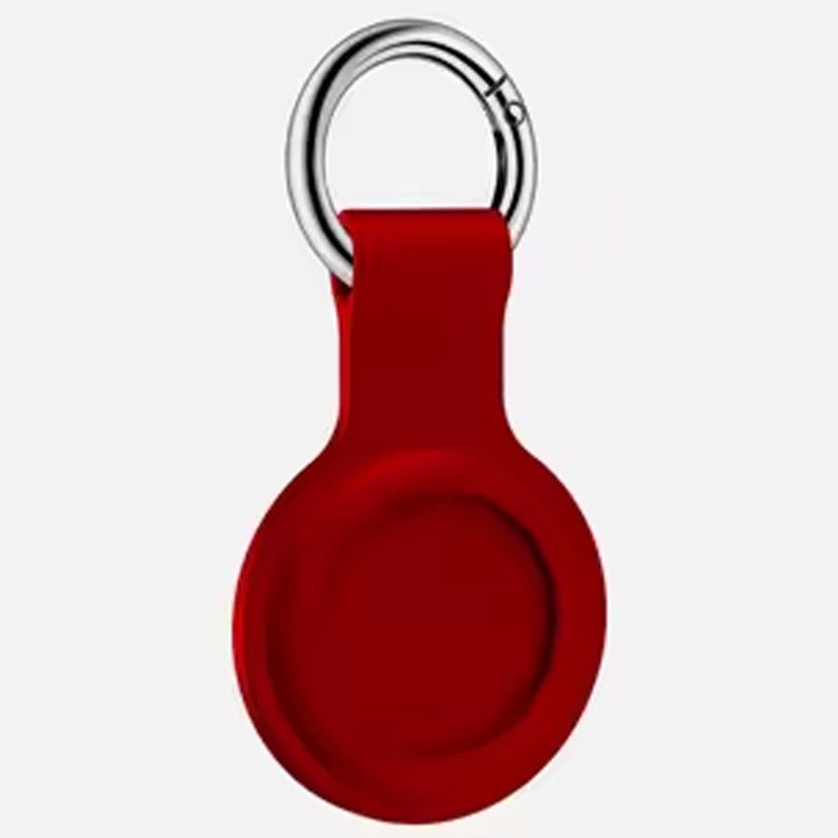 Hoesje geschikt voor AirTag - AirTag sleutelhanger - Siliconen case - Siliconen - Rood - Spullen kwijtraken - JOnyx