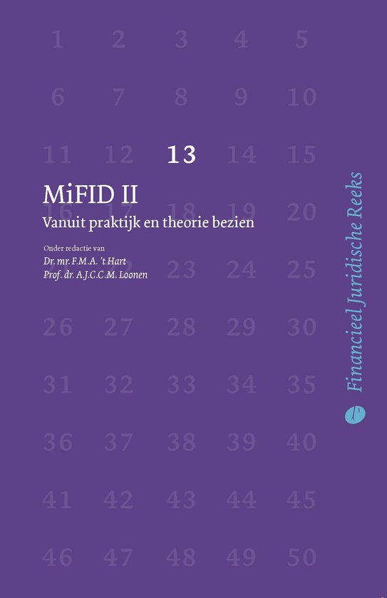 Financieel Juridische Reeks 13 - MiFID II - cover