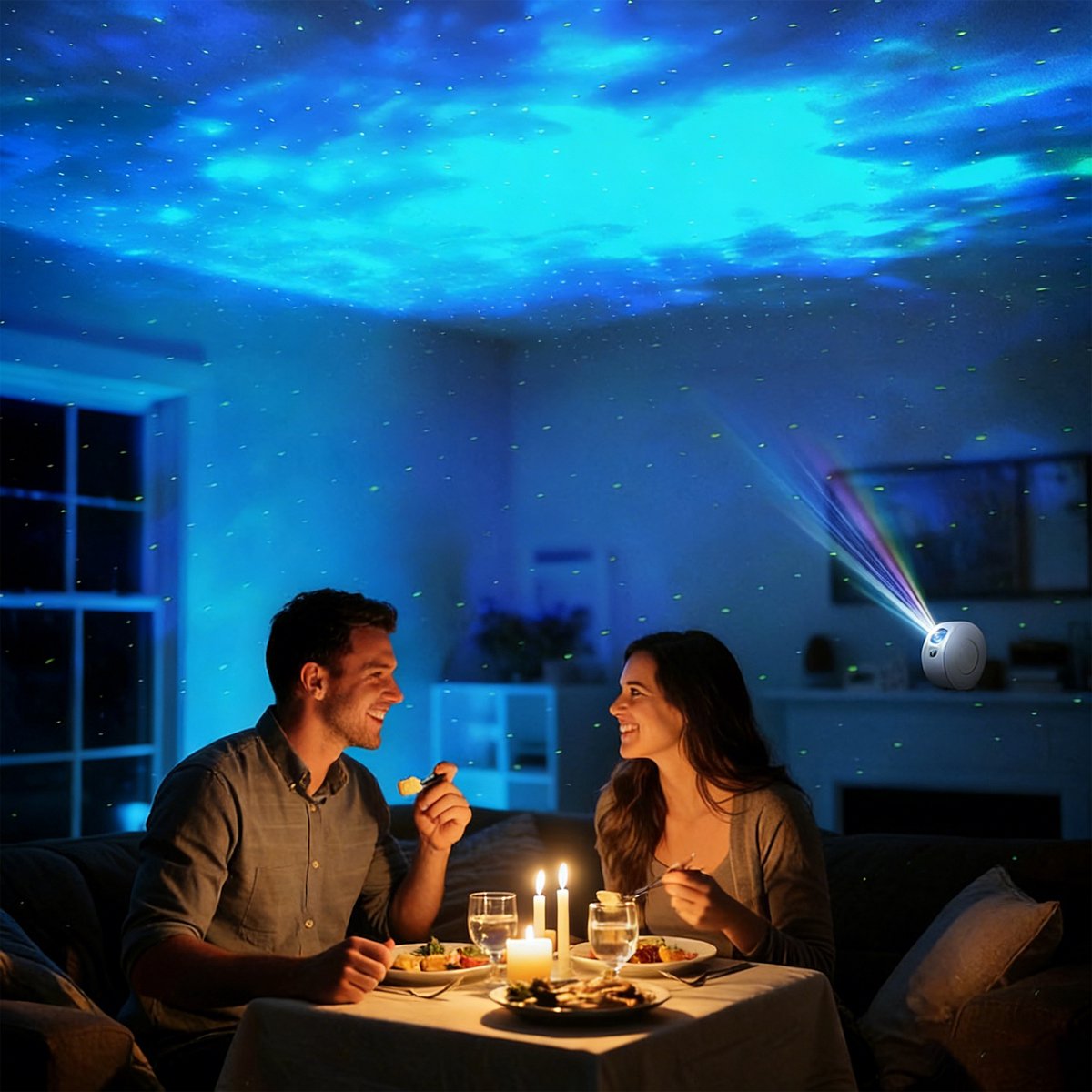 YONO Sterren Projector - Sterrenhemel Projector - Galaxy - Heelal Nacht Lamp met Afstandsbediening – foto 6