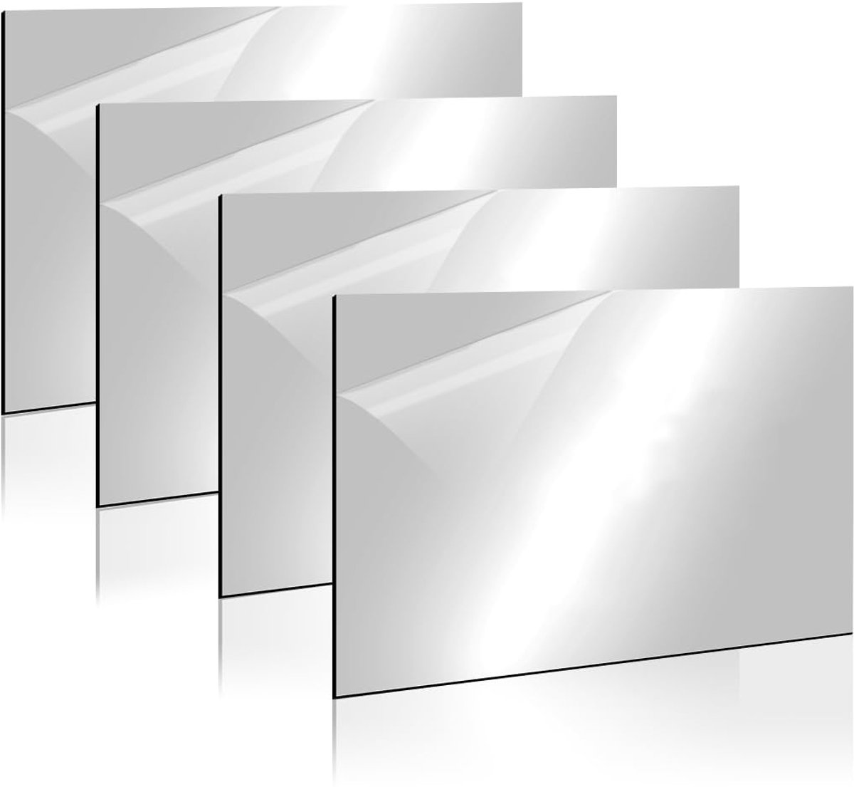 Kunststof Platen - Graveerplaten - Lasergraveren - Tweelaags Materiaal - 30 x 20 cm - Goud/Zilver/Wit