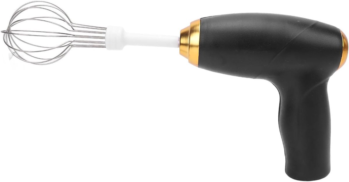 Handmixer Elektrisch - Draadloze Klopper - Bakken en Mixen - USB Oplaadbaar - Compact Formaat - Zwart