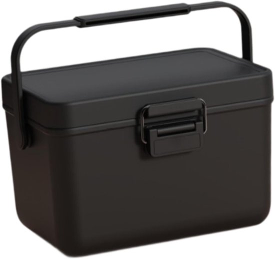 Geïsoleerde Koelbox - Draagbare Koelbox - Eten Warm Houden - Compact Ontwerp - 3.8 Liter - Zwart — afbeelding 4