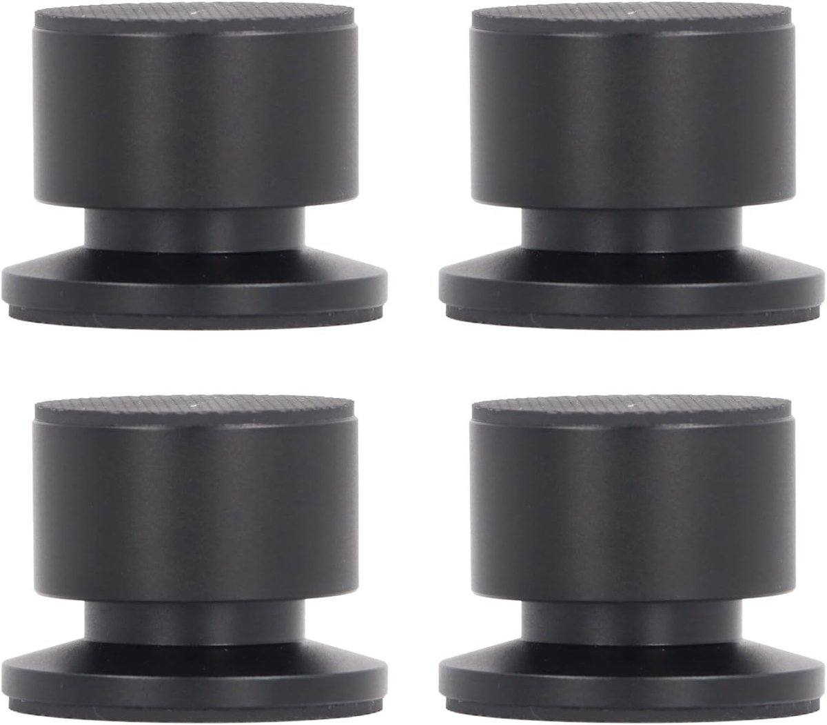 Luidspreker Isolatie Voetjes - Trillingsdempers - Audio Verbetering - Verstelbare Basis - 4 Stuks - Zilver
