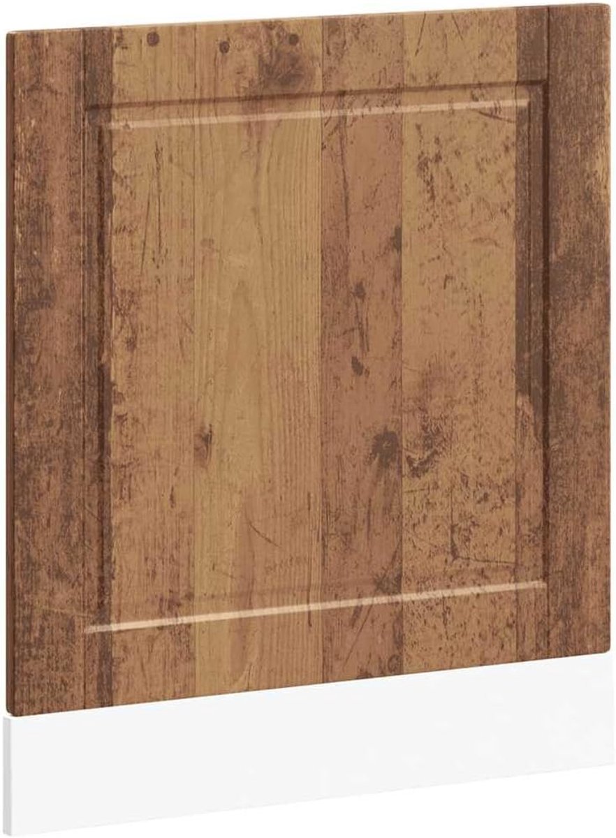 Vaatwaspaneel - Vaatwasser front - Keuken interieur - Oude houtstijl - 60x67 cm - Oud hout