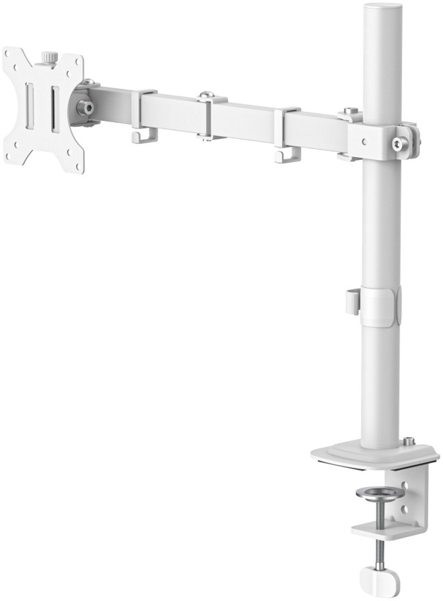 Hama Monitorarm - 1 monitor - in hoogte verstelbaar - zwenk, kantelbaar - Wit