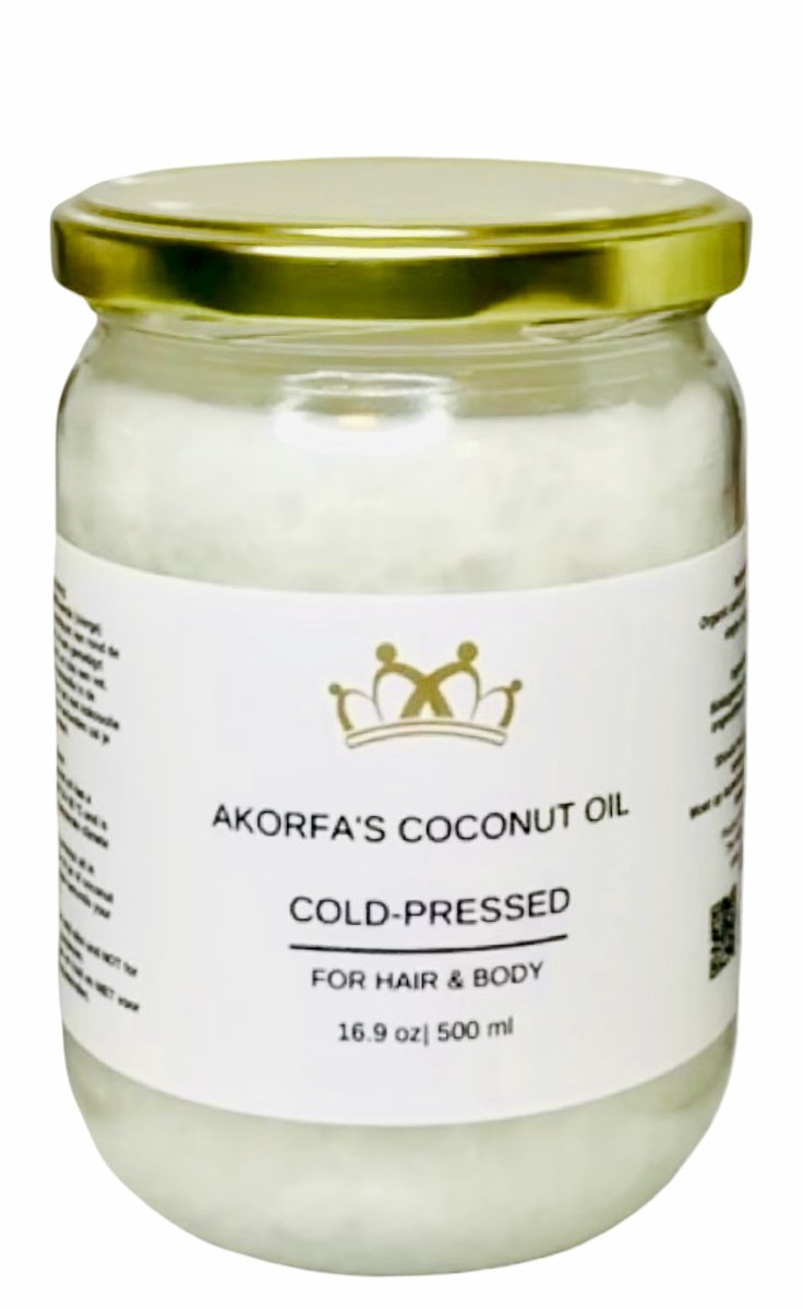 Biologische kokosolie 500 ml Organic Virgin Cold Pressed Coconut Oil Kokos olie